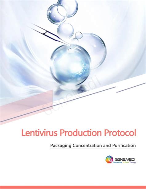 lentivirus production and purification.